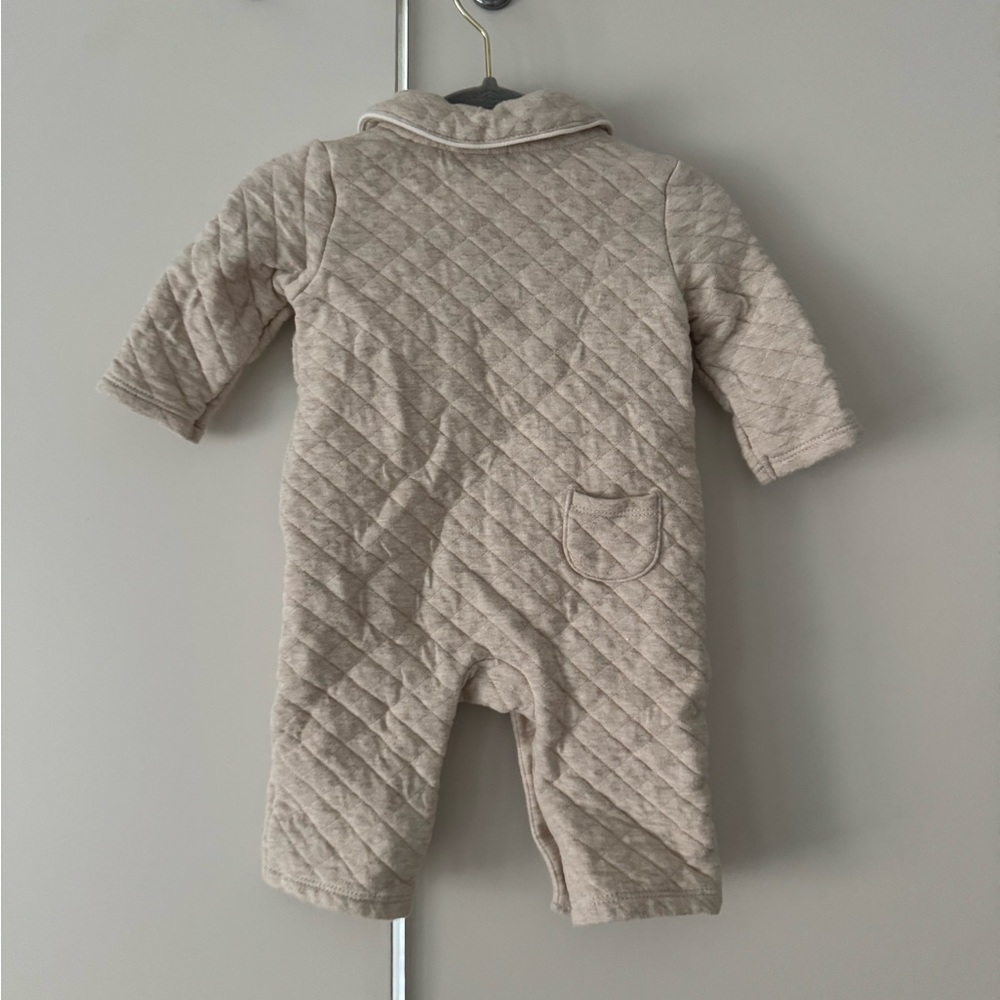 Janie and Jack Baby Quilted Shawl Collar One-Piece Size: 0-3 months - Picture 4 of 5